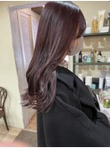 【お客様snap】ラベンダーブラウン／艶髪ロング