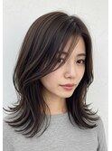 30代40代50代外ハネミディアムレイヤーレイヤー髪質改善