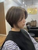 ハーツ(Heart's) 白髪ぼかし/イメチェンヘアスタイル/前髪カタログ/ショートボブ