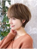 ショートヘア/分け目なし/イメチェン/30代40代50代60代/表参道