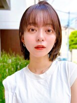 セイドット オモテサンドウ(Say. omotesando) Say.ショートボブ丸みショートシルキーベージュアッシュベージュ