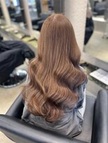 ペレ 栄 アネックス(PELE栄ANNEX)&nbsp;韓国 くびれロング レイヤー ワンホンヘア 小顔前髪