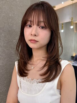 ロンドワン 三宮元町(Lond one) 韓国レイヤーカット/ヨシンモリフェイスレイヤー/艶髪カラー