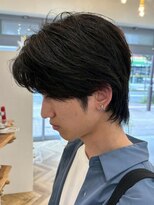 ロミー 本厚木(ROMMY.)&nbsp;メンズヘアカット☆毛流れセンターパート韓国ウルフカット本厚木