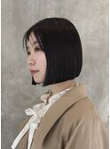 ボブ/ミニボブ/切りっぱなしボブ/前髪なし