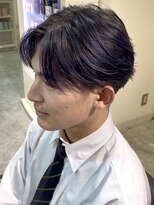 アンジェ(ange)&nbsp;ネイビーバレイヤージュフェザー_植松優月