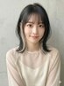 【気軽に楽しめる*】カット+イヤリングカラー+オージュアトリートメント