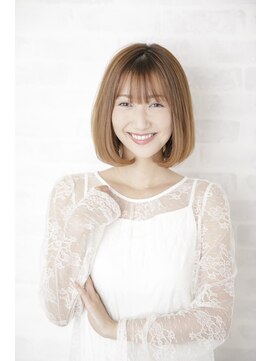 ルルディ バイ アフロディーテ銀座(luludi by APHRODITE) 20代30代40代50代/前髪/マチルダボブ/インナーグレージュ/銀座