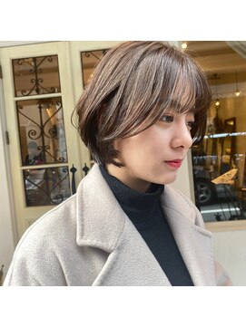 マウロア(MAULOA) シースルーバング×韓国風ボブ