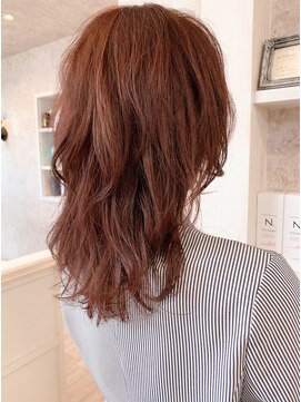 キャアリー(Caary) 福山市イルミナカラーCaaryピンクカラー/コーラルピンク　ウルフ