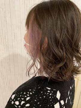 カペリベラ CapelliBella 香里園店 インナーカラー☆ラベンダーピンク【カペリベラ香里園店】