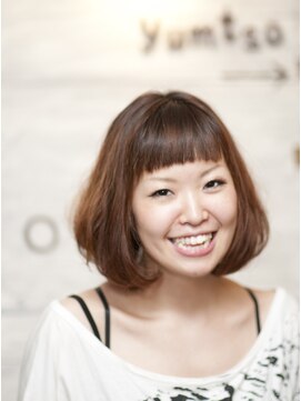 ヘア デルマール(Hair Del Mar) 大人ボブ　オン眉バング　ワンカールボブ