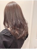 ふわふわセミロングレイヤー