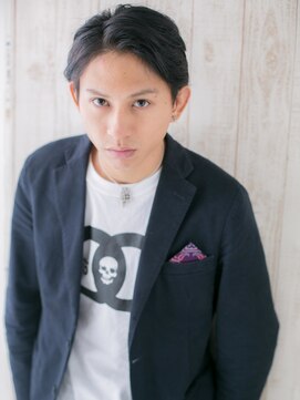 トニーアンドガイ メン 与野駅前店(TONI&GUY MEN) アップバング＆セミウエット七三スマートマッシュd