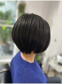 30代40代50代大人かわいいヘアナチュラルレイヤーショートボブ
