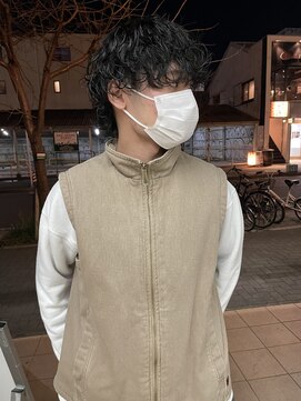 クララ サカエ(CLALA Sakae LA.DONNA group) ショートウルフ波巻きパーマ