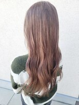 ゴットラトゥール(GOTTO LATOUR)&nbsp;モテ可愛いピンクベージュカラー☆ゆる巻きブリーチカラー