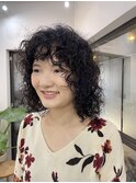ハードパーマ/レイヤーパーマ/顔まわりレイヤー/パーマヘア