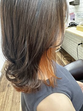 エルパライソ 鯖江店(Elparaiso) インナーカラー オレンジ