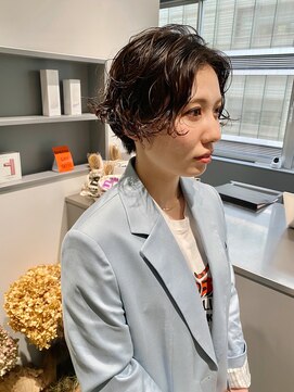 エイゾー 銀座(EIZO) ショートパーマ/パーマ/前髪なしショート/パーマショート