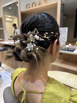 ゴートファクトリー(G.O.A.T factory) 結婚式お呼ばれヘアセット