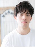 前髪パーマでラフなくせ風ラウンドマッシュスタイルb新所沢