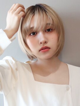 セシルヘアー 京都駅前4号店(Cecil hair) ハイトーンレイヤーボブ/ウルフボブ/ショート/ハイトーンカラー