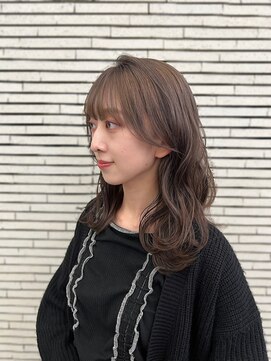 ラモードイワイインターナショナル(La Mode IWAI international) 【小野style】韓国風シースルーバング　透明感カラー