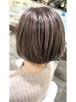 プレフェレプレフェ(prefere prefe)&nbsp;くすみハイライト×丸みボブ