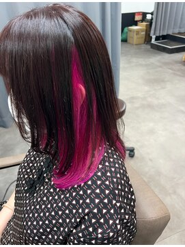 テーラヘアー ユーカリが丘店(TELA HAIR) インナーカラーピンク！【TELA HAIRユーカリが丘】