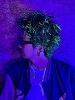 イエローコーン 金沢文庫店(YELLOW CORN) 光るメンズハイライト/スパイキーショート/スパイキーパーマ眉毛