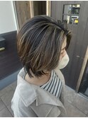 ハイライト抜きっぱなしカラー