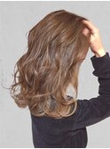 20代30代40代50代◎　シフォンベージュ×セミディレイヤー