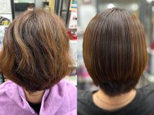 美容室ベスト(BEST)の雰囲気（Before→After写真となっております！ダメージ毛でも◎）