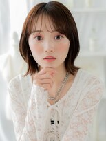 モッズヘア 越谷(mod's hair)&nbsp;透けバングツヤ髪アースカラーくびレイヤーh3越谷20代30代40代