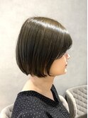 #ナチュラルボブ#オリーブグレージュ/森岡俊亮