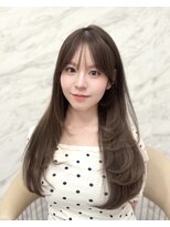 ロンド フィーユ(Lond fille)&nbsp;オリーブグレー/韓国風巻き/レイヤーカット/マロンベージュ/銀座