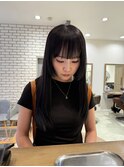 個性を際立てる姫カットとブラックヘア【三軒茶屋】