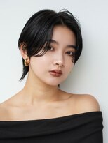 ソワネ 表参道(soigne)&nbsp;青山白髪ぼかしウルフショートカットベージュアッシュ40代50代◎