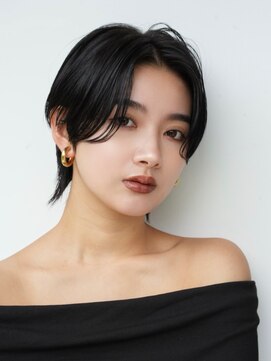 ソワネ 表参道(soigne) 青山白髪ぼかしウルフショートカットベージュアッシュ40代50代◎