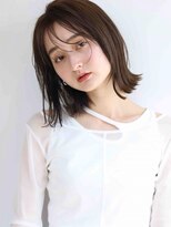 ムウ 難波(MOU)&nbsp;ショート暗めカラーグランマッシュデザインカラー20代30代40代