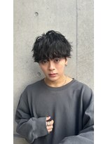 ノットバイベル 大宮(knot by belle) 大宮メンズ/マッシュパーマ/ブルーブラック/ソフトツイスト