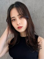 エアー 青山(AIR)&nbsp;透明感カラーアッシュグレージュレイヤーカット髪質改善