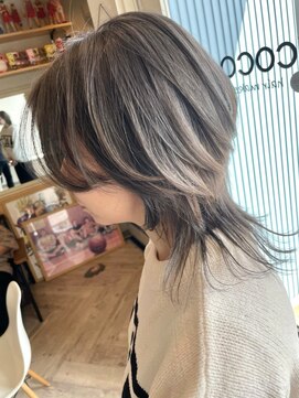 ヘア メイク ココ(hair make coco) グレージュ×やんわりウルフ♪♪