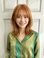 アロマ ヘアー ルーム 新宿3号店(AROMA hair room)&nbsp;ケアブリーチ/ダブルカラー/オレンジ/髪質改善/前髪カット/新宿