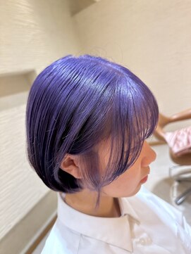 モリオ フロム ロンドン サッポロファクトリー店(morio FROM LONDON) morio 札幌 ミニボブ ラベンダーカラー