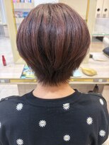 アッシュ 仙川店(Ash) 40代50代ハンサムショートピンクベージュ白髪ぼかしハイライト