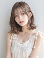 ソルナ 西宮(SOLUNA) 透明感ベージュブラウンミディ