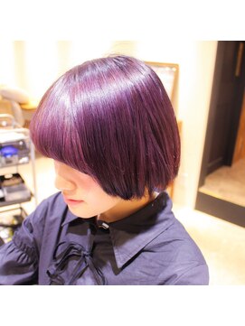 エイト 溝の口店(EIGHT) EIGHT溝の口】デザインカラー_切りっぱなしボブ