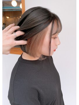 ヘアーラボ ハチ(HAIR LABO HACHI) ミルクティのインナーカラー☆